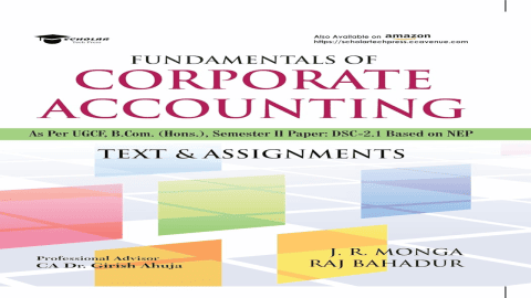 Corporate Accounting B.Com (Hons) J. R. Monga Download Course for Windows or Android
